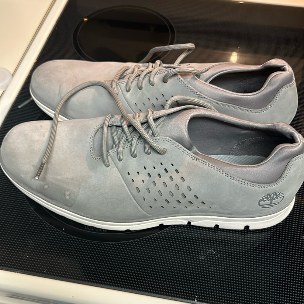 Size 12 Timberland dress shoes, gray